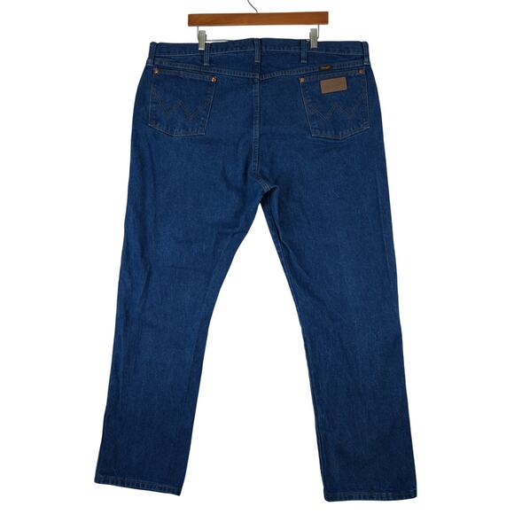 Wrangler Jeans Mens 44x32 Blue Cowboy Cut Western Rodeo Straight Leg 13MWZPW - Picture 2 of 9